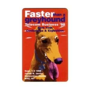   Card 5m Telecom Business Show (New York Sept. 1998) Greyhound Dog