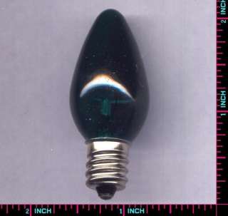 5C7/TT Transparent Teal Light Bulbs (Lot/10) 130V / 5W  