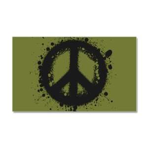  38.5 x24.5 Wall Vinyl Sticker Peace Symbol Ink Blot 