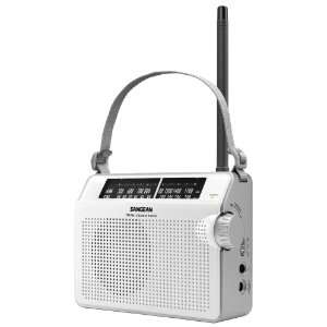    Sangean Pr d6wh Am/fm Compact Analog Radio [white] Electronics