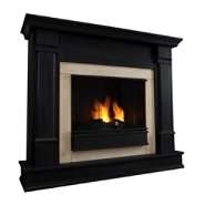 Real Flame Silverton Ventless Gel Fireplace in Black 41Hx48Wx13D at 
