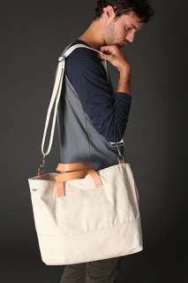 UrbanOutfitters  BLK PINE Workshop Leather & Canvas Tote Bag