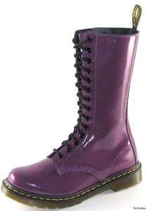 NEW Doc Dr. Martens 1B99 GRAPE Purple 14i Zip Boots UK 5 US 7  