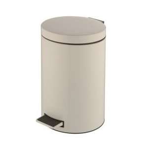  3 1/2 Gallon Step On Trash Can   White: Home & Kitchen