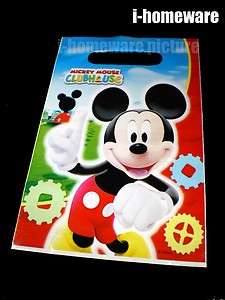Mickey Mouse Birthday Party 6x Loot Gift Bags m372  