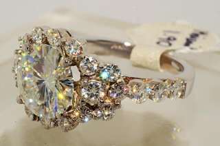 11000 2.75CT ROUND CUT MOISSANITE ENGAGEMENT RING SIZE 5  
