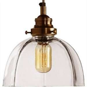  Daughtry Antique Brass/glass Pendant: Home Improvement