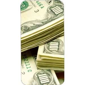 Black Hard Plastic Case Custom Designed $100 Bills Money iPhone Case 