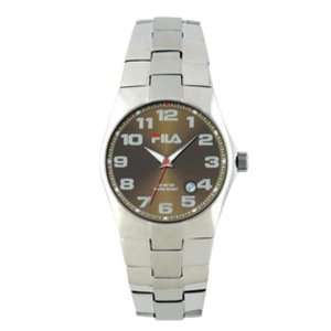  Downtown Fila Brown Face Stainless Steel Watch Jewelry