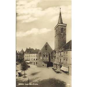  1920s Vintage Postcard Aegidien Kirche   Church   Erfurt 