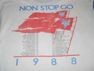 vintage ROBERT PLANT NON STOP GO 1988 TOUR WHITE SLEEVELESS t shirt 