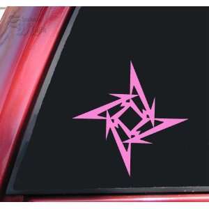  Metallica Ninja Star Vinyl Decal Sticker   Pink 