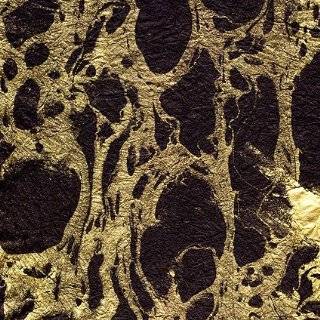 Thai Marble Paper  Gold on Black 24x36 Inch Sheet