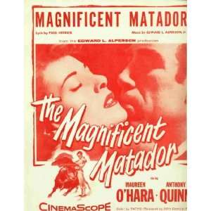   MATADOR Maureen OHara & Anthony Quinn (sheet music) 