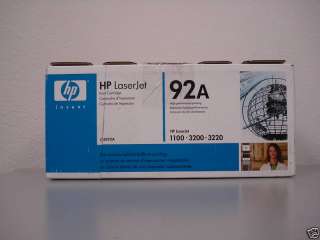 HP C4092A HP1100 GENUINE HP92A TONER CARTRIDGE OPEN BOX  