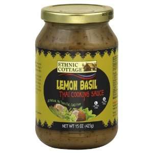 Ethnic Cottage Lemon Basil Cooking Sauce Grocery & Gourmet Food