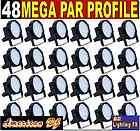 Pack of 48 DJ MEGA PAR PROFILE bright LED up light stage up lighting 