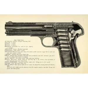  1948 Print 1903 9 mm Belgian Browning Automatic Pistol 