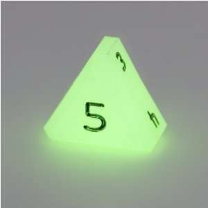  Glow in the Dark 5 Sided Dice, D5 Toys & Games