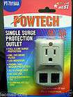 ELECTRICAL POWER OUTLET PHONE FAX MODEM WITH FULL 3 LINE SURGE 