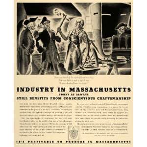 1938 Ad Massachusetts Development Commission Colonial   Original Print 