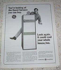 1966 General Electric Heating furnace Ping Pong guy AD  