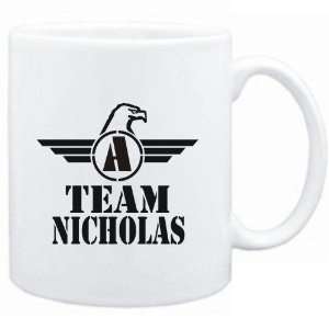  Mug White  Team Nicholas   Falcon Initial  Last Names 
