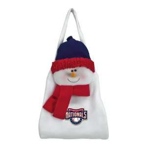 Washington Nationals Snowman Winter Holiday Door Sack   MLB Baseball 