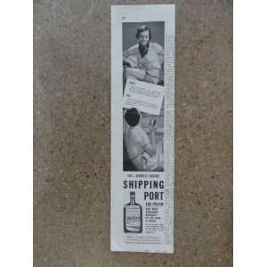 Port Kentucky whiskey, Vintage 30s print ad (taking break from tennis 