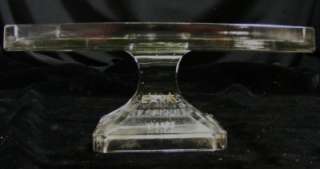Vintage Clarks Teaberry Gum Clear Glass Display Stand  