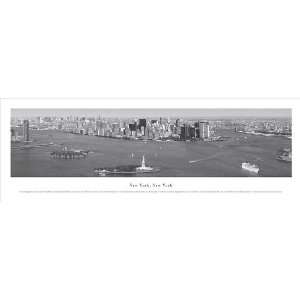  New York, New York (Black & White) Unframed Panoramic 