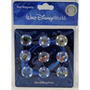  Disney World Sorcerer Mickey Mouse Epcot Dot Magnets: Toys 