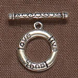  Reflections Metal Toggle Clasps Circle Lll Antiqued Silver 