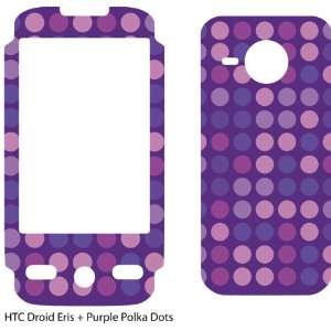  Purple Polka Dots Design Protective Skin for HTC Droid 