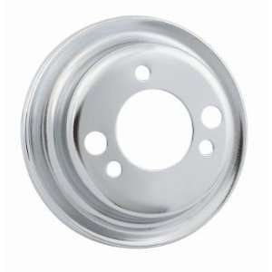   8825 Crank Pulley, Single Groove BBC Chrome Plated Steel: Automotive