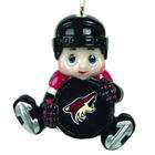   of 2 NHL Phoenix Coyotes Little Guy Hockey Player Christmas Ornaments