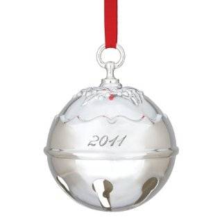   & Barton Plain Silver Plated Christmas Bell Ornament: Home & Kitchen