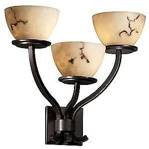  LumenAria Sonoma 3 Light Bowl Wall Sconce by Justice 