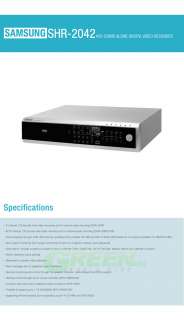 New SAMSUNG SHR 2042 4Ch Real Time Standalone CCTV DVR  