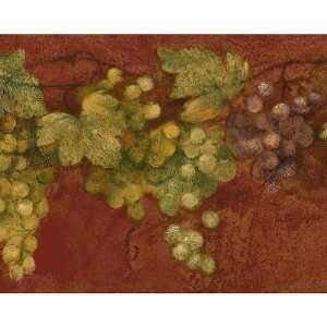  Burgundy Grapevine Wallpaper Border: Home & Kitchen
