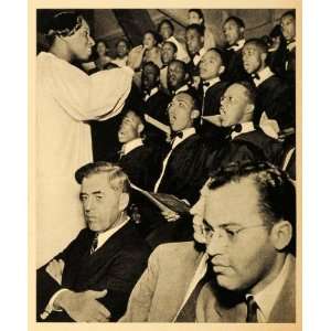  1942 Print Henry Wallace American Negro Exposition Choir Chorus 