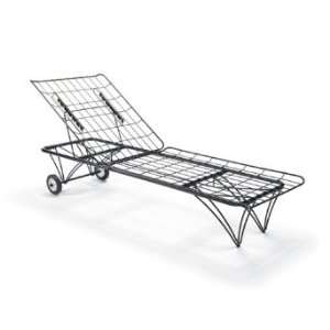  All weather Wire Outdoor Chaise Lounge   Black   Grandin 