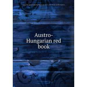  Austro Hungarian red book. Austro Hungarian Monarchy 