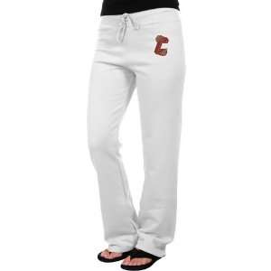  Charleston Cougars Ladies Logo Applique Sweatpants   White 