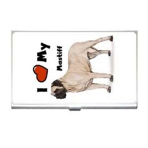 I Love My Mastiff Business Card Holder Case: Office 