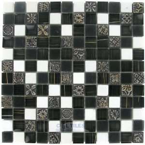   blends 7/8 x 7/8 mesh mounted mosaic in bhutan