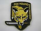 metal gear solid fox hound special force embroided patch velcro 