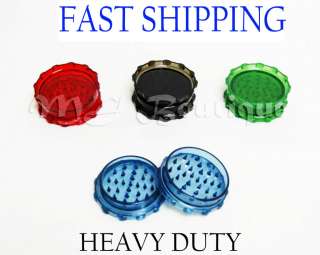   large 2.75 ACRYLIC HERB SPICE TOBACO GRINDER shark tooth HEAVY DUTY