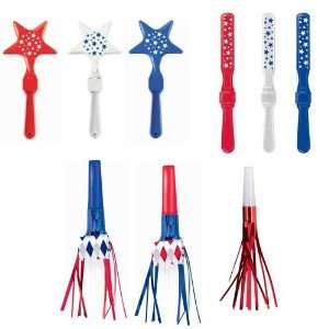  Patriotic Party Noisemakers   Package of 40 Toys & Games