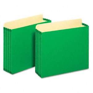  Colored File Cabinet Pockets   Straight, Letter, Green, 10 